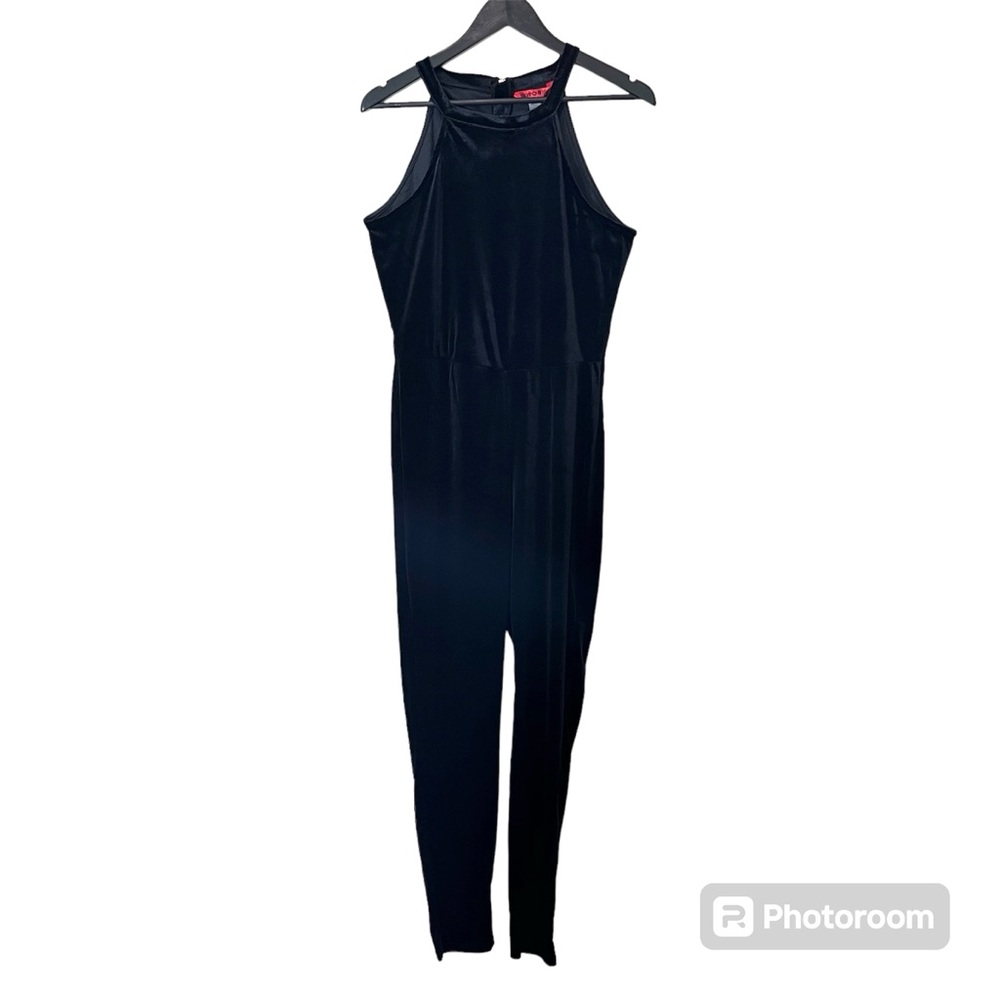 NWT Hot Kiss Stretchy Fitted Velvet Jumpsuit